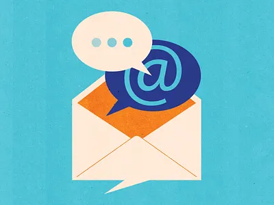 Email Marketing business chat conceptual corporate dialogue editorial editorial illustration email email marketing illustraion illustration marketing marketing agency marketing campaign textured