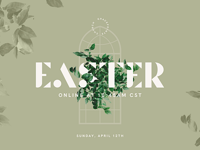 Easter 2020 | GracePointe Church banner christian church cross easter faith good friday graphic design header jesus message progressive christian propresenter serif sermon sermon series social media