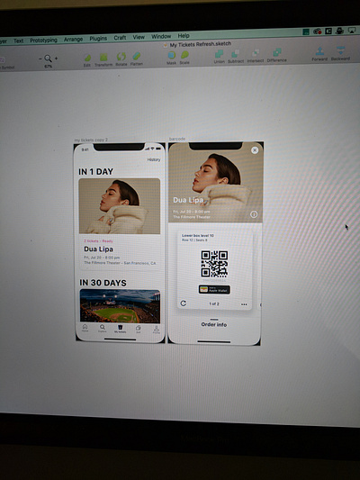 My tickets - StubHub sketchapp