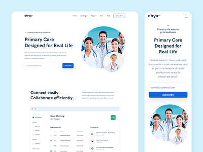 Healthcare Landing Page coronavirus dashboard healthcare homepage insurance landing page management marketing website design platform saas web design