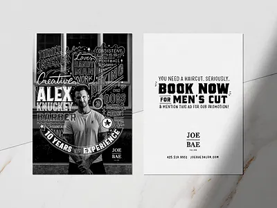 Joe Bae Salon: Alex Knuckey Barber design illustrator lettering lettering art letteringartist marketing salon