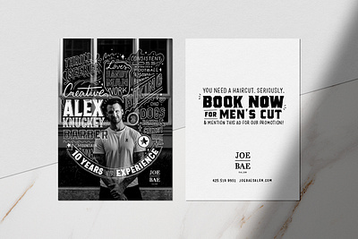 Joe Bae Salon: Alex Knuckey Barber design illustrator lettering lettering art letteringartist marketing salon