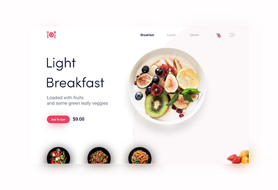 FOOD WEBSITE CONCEPT concept food neomorphism order ui ux webdesign website website design