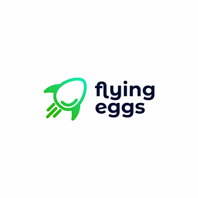 flying eggs branding egg eggs fly fun logo rocket simple travel