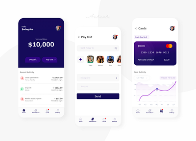 Fintech Wallet Project app app design clean crisp crypto design finance fireart interface iphone mobile app mobile ui money money app nigeria recent ui user experience ux wallet