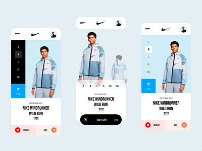 Nike Store brand design inspiration interaction transition ui ui design ux ux design web