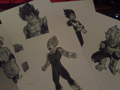 Drawings for my YouTube subscribers dbz dragon ball drawing giveaway grey manga markers vegeta