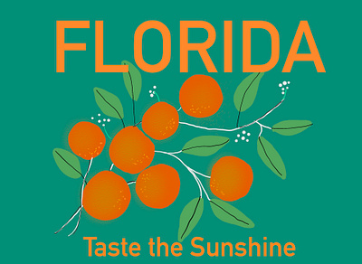 Florida Postcard challenge dribbble dribbbleweeklywarmup florida fun grow learning postcard postcardproject