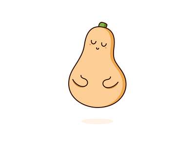 Butternut Squash butternut squash cute design graphic illustration kawaii vector vegetable