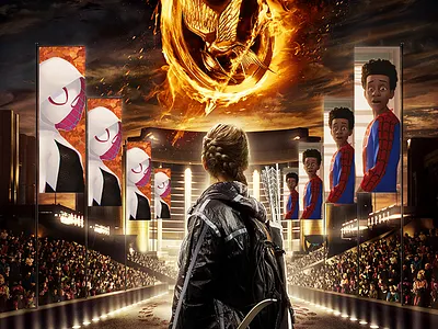 Spider Invasion 2 digitalart photomanipulation photoshop spiderverse