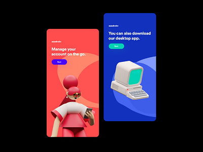 Mindcube App | onboarding screens app appdesign branding clean concept design illustration minimal typography ui uidesign uidesigner uiux uiuxdesigner ux uxdesign uxdesigner