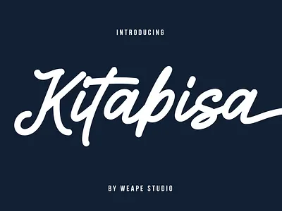 Kitabisa Monoline Script branding calligraphy font hand lettering illustration lettering logotype minimalist monogram logo monoline type design typedesign typography