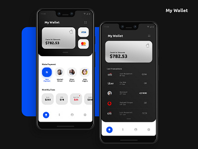 My Wallet Banking Application mobile app mobile app design uidesign