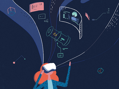 5G - VR digital digitalart drawing futuristic illustration salipuma vr