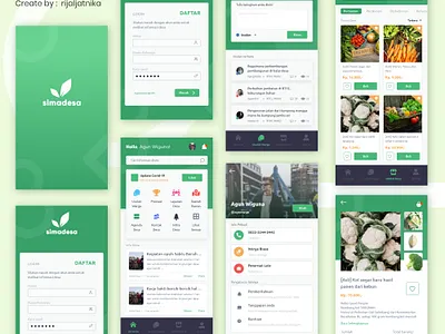 Simadesa app [redesgn] app branding design ui uidesign ux uxui vilage