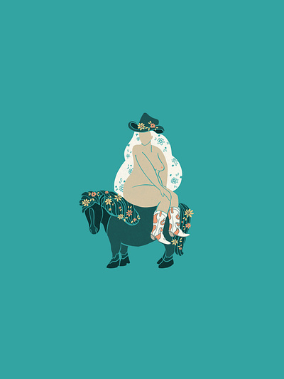 Girl & Pony design illustration illustration art vector