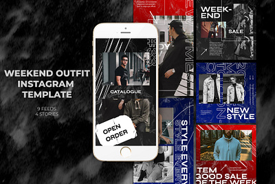 Weekend Outfit Instagram Templates adroll animated animated banner azruca banner pack banners business buy clothes clothing cloths coupon deal discount dress fashion flat flat design gif instagram