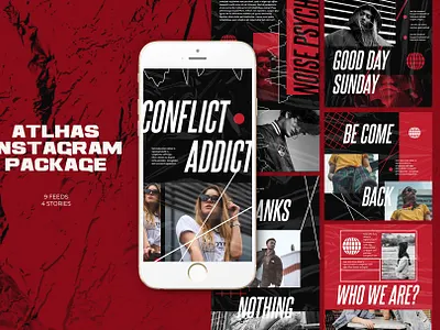 Atlhas Instagram Templates adroll animated animated banner azruca banner pack banners business buy clothes clothing cloths coupon deal discount dress fashion flat flat design gif instagram