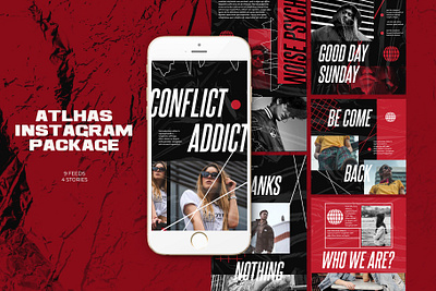 Atlhas Instagram Templates adroll animated animated banner azruca banner pack banners business buy clothes clothing cloths coupon deal discount dress fashion flat flat design gif instagram