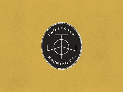 Two Locals Brewing Co. badges beer brand art branding brewery design fun layouts graphic design identity logo typography