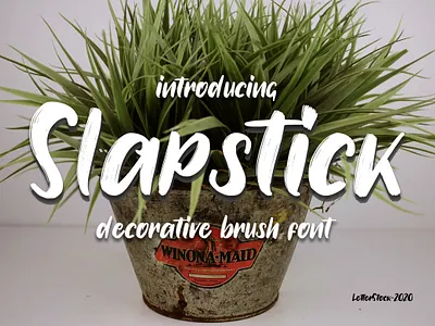 [FREEFONT] Slapstick - Decorative Brush Font design font font bundle font design fonts lettering logo logo font typeface typography