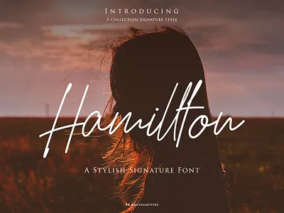 Hamillton Script Font branding design font illustration logo minimal oldschool font type typography web