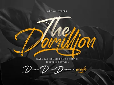 The Domillion app branding design font logo oldschool font script font type typography web