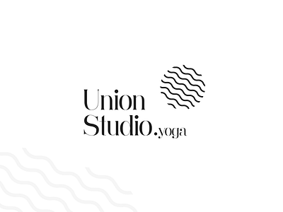 Yoga Studio Logo Concept black and white black logo brand designer branding brandmark logo logo designer logo for sale new zealand pattern logo sri lanka union logo wave logo yoga logo yoga studio