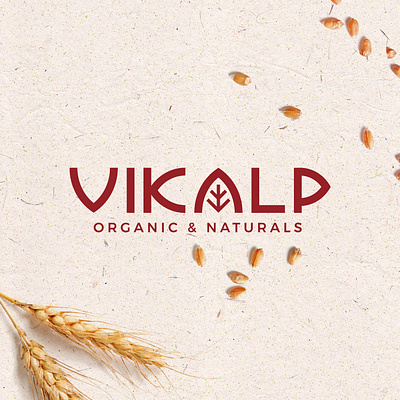 Logo Design for Vikalp organic & naturals branding flat design freelancer graphicdesign identity design illustration logo logodesigner typography vector