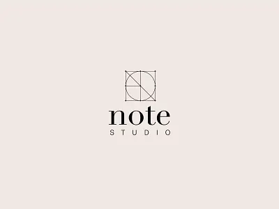Note studio architecture branding design interior design interior designer logo minimal simple logo
