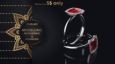 Jewelry 3d art 3dmodel 3ds max animation design fiverr fiverr.com fiverrgigs jewelery job model photoshop realistic rendering work