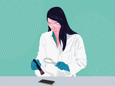 Forensic Scientist adobeillustrator careers illustration science