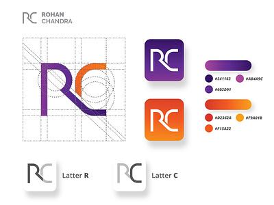 Personal Branding Indentity R+C - Branding & Logo Design background brand branding business company concept corporate design element icon identity isolated layout logo personal presentation stationery template vector white