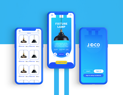 LEDCO Store UI branding lightning logo shop store store app ui