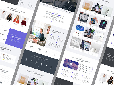 Business Concept Layout agency branding business company concept creative design development digital html landing page layout one page responsive website design studio template template design web website