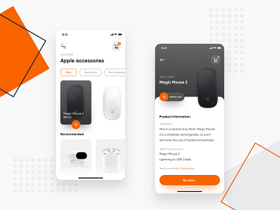 E-Commerce App branding design flat typography ui