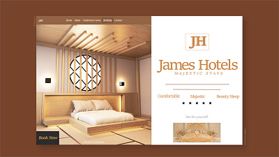 james hotel mockup design adobe illustrator adobe photoshop adobe xd modern ui