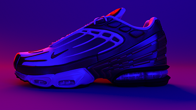 Nike air max plus 3d illustration maya modeling nike nike air nike air max nike running nike shoes render shoe