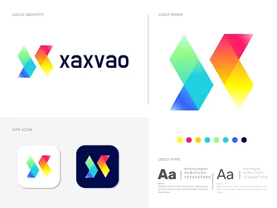 xaxvao X letter Logo Design (Unused for Sale) abstract app icon branding concept designer gradient letter design letter logo logo mark logo marks marketing modern monogram social media symbol tech logo vector x x letter x logo