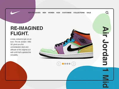 Nike Air Jordan Daily UI dailyui design ui webdesign website websitedesign