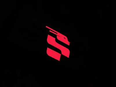 S-Dragon animal dragon letter logo logodesign minimal monogram red