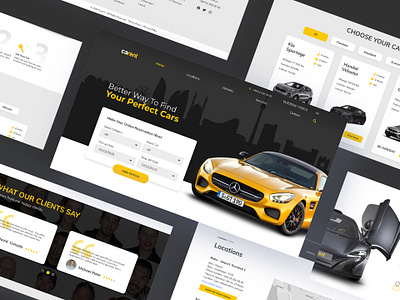 CaRent | Website UX/UI Design carrental carrentalwebdesign carrentwebsite dailyui landingpage rentwebsite uxuidesign websitedesign websiteuxui