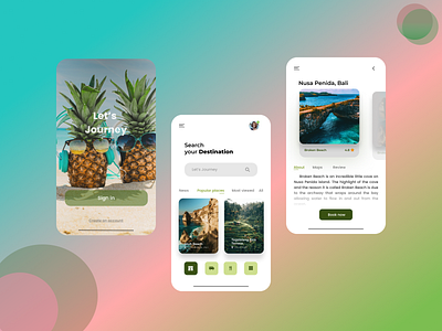 Travel app android app app app ui bali balinese best design branding design figma holiday holiday design indonesia travel travel app traveling travelling ui user experience user interface userinterface