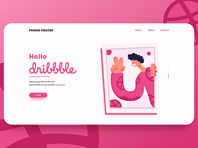 Hello Dribbble art artwork branding design illustration ui web