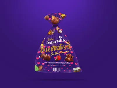 Dairy Milk Chocolate wrapper Design celebration collections dairy dairydesign dairymilk deisgner dsgner deisgn design designer illustration milky wrapper wrapping wrapping paper