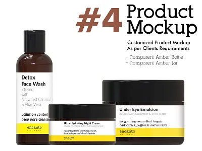 Bottle & Jar Mock-up #4 3d bottle bottle mockup branding design jar mockup mockup psd