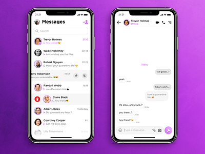 Daily UI #013: Direct Messaging 100daychallenge adobe photoshop app design daily ui daily ui 013 design direct messaging figma design figmadesign messaging app ui ui design uiux design ux