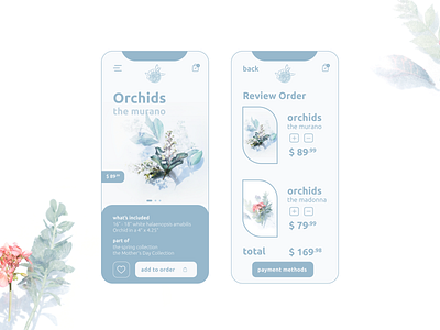 Flower ___ Shop app app design colors dribbble flowers illustration mobile app design mobile design order shop shopping app uiux uiuxdesign vector