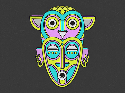 Bird Brain adobeaftereffects animation artwork coverart design digitalillustration drawing graphicdesign illustration illustration art illustration design illustrator mask motiongraphics owl portrait tribal vector art vector illustration voodoo