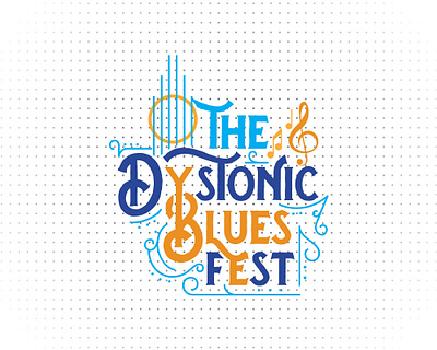 The Dystonic Blues Fest banner design blues blues music concert creative creative logo dystonic fest festival poster flyer design human rights logo logodesign logos minimalist logo music logo music poster old people vintage logo wellness